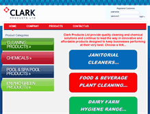 Tablet Screenshot of clarkproducts.co.nz